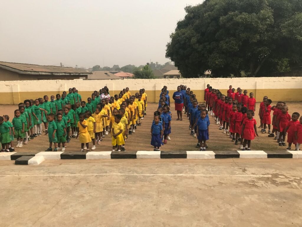 young pupils in their school uniform