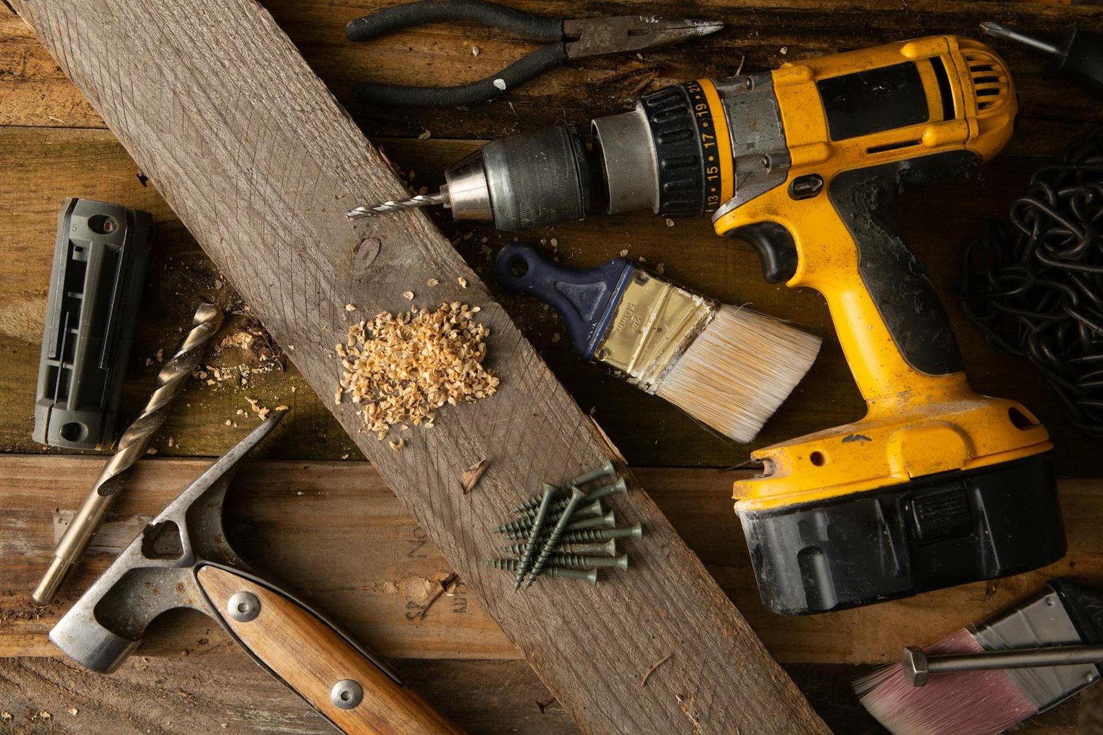 close up shot of a hand drill