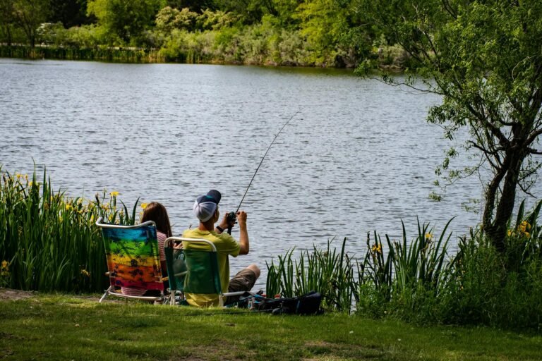 fishing man wearing yellow shirt