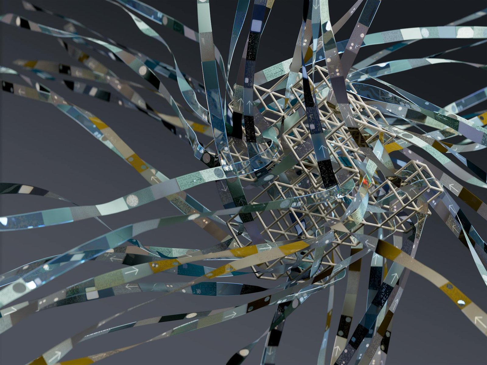 an artist s illustration of artificial intelligence ai this image visualises the benefits and flaws of large language models it was created by tim west as part of the visualising ai pr