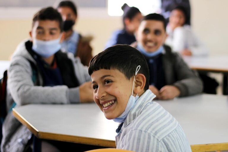 joyful classroom interaction in casablanca school